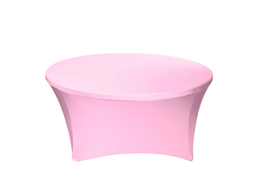 TENTino Elastický obrus STANDARD na okrúhly stôl 180 cm Farba obrusu: SVETLORUŽOVÁ / PINK