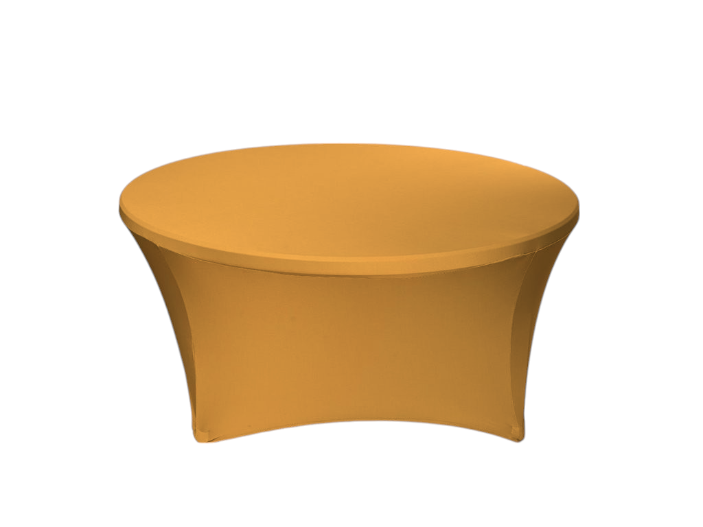 TENTino Elastický obrus STANDARD na okrúhly stôl 180 cm Farba obrusu: ZLATÁ / GOLD