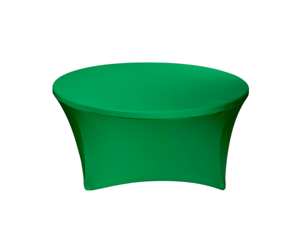 TENTino Elastický obrus STANDARD na okrúhly stôl 180 cm Farba obrusu: ZELENÁ / GREEN