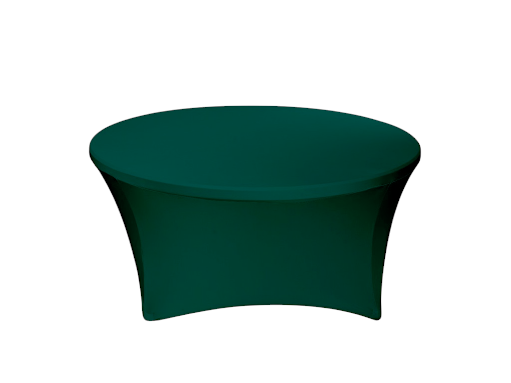 TENTino Elastický obrus STANDARD na okrúhly stôl 180 cm Farba obrusu: TMAVOZELENÁ / WILLOW GREEN