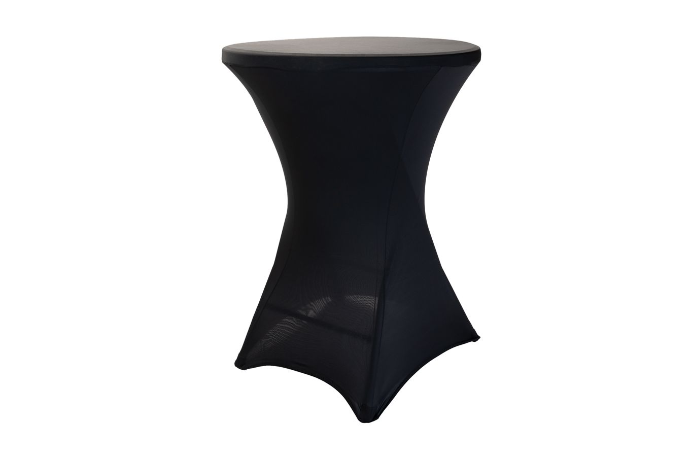 AKCE: UBRUS ZDARMA - Skládací bistro stolek IVAN průměr 80 cm Farba obrusu: ČIERNA / BLACK