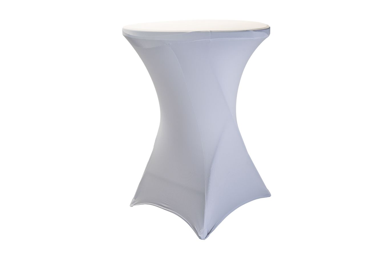 AKCE: UBRUS ZDARMA - Skládací bistro stolek IVAN průměr 80 cm Farba obrusu: BIELA / WHITE