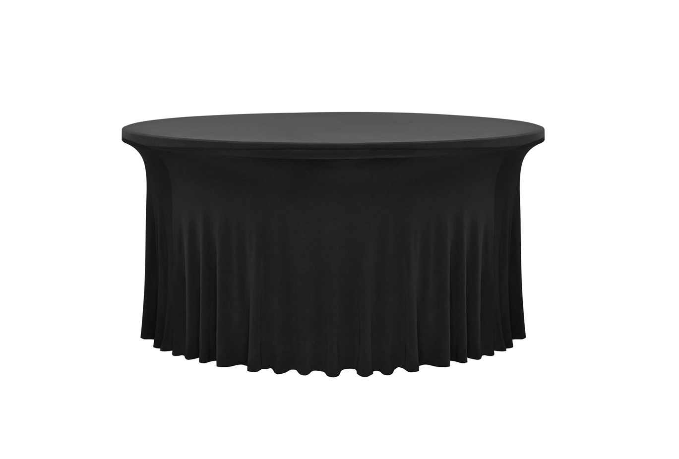 TENTino Elastický obrus SKIRTING na okrúhly stôl 180 cm Farba obrusu: ZLATÁ / GOLD
