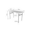 50 3 skladaci stul 122x60 cm cely