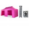 TENTino nožnicový párty stan 4x6.4nohy BIG HEXAGON ružový