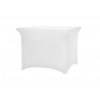 napínací poťah obrus na štvorcový stôl 87x87 biely