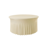 sukňový elastický obrus skirting okrúhly champagne