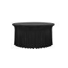 sukňový elastický obrus skirting okrúhly čierny