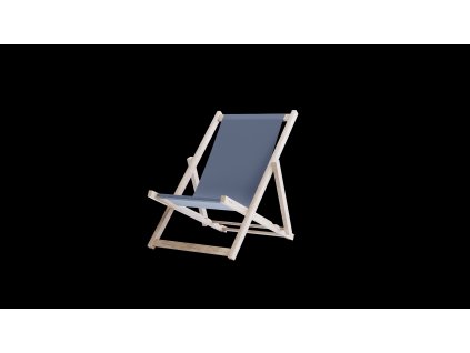 lehátko bez područky šedý potah