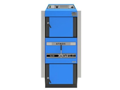 Kotel ATMOS C 32 ST: 32 kW zplynovací na hnědé uhlí, odtahovým ventilátor, chladící smyčka