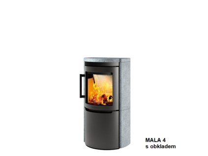 Ocelová kamna MALA 4 s obkladem