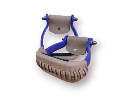 Westernové hliníkové třmeny - fialové