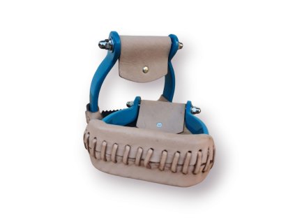 Westernové hliníkové třmeny - tyrkysové