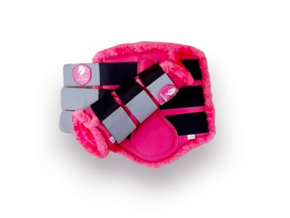 Kamaše TEQ Equestrian Neon Pink Reflect