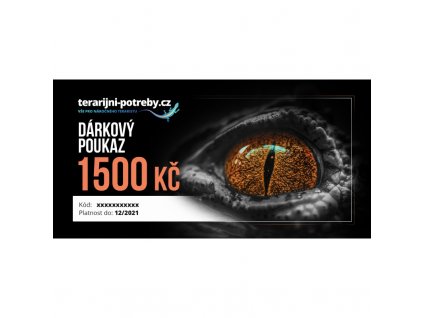 Darčekový poukaz 1500 Kč