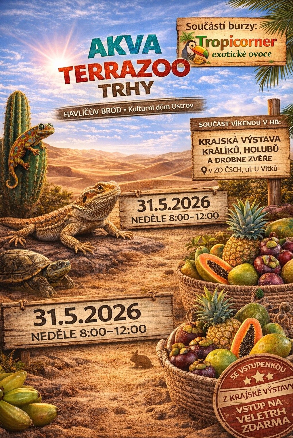 Vstupenka na AkvaTeraZoo trhy