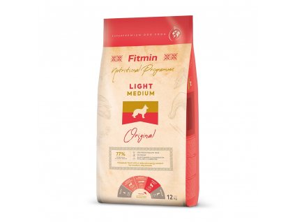 fitmin dog medium light 12 kg h L