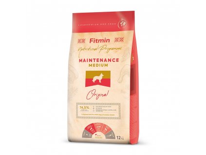 fitmin dog medium maintenance 12 kg h L