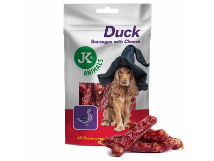 44969 jk superpremium meat snack 100 duck sausages with cheese 80 g 1