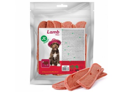 44979 jk superpremium meat snack dog lamb fillet jehneci filety 500 g 1