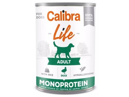 Calibra Dog Life  konz.Adult Duck with rice 400g