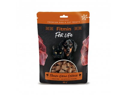 ffl dog cat treat freeze dried ostr with chick 30g 10 ks h L