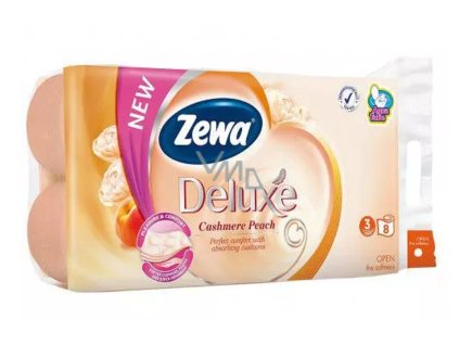 Zewa Deluxe toaletní papír 8ks 3v cashmere peach
