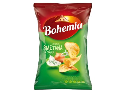 Bohemia chips smetana s cibulí 70g