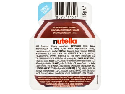 Ferrero nutella 15g