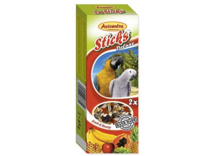 Avicentra tyčinky velký papoušek - ovoce+med 2ks