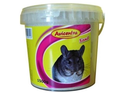 Avicentra písek pro činčily, kyblík 1,5kg