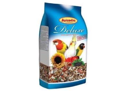Avicentra Deluxe malý a střední papoušek 1kg