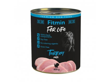 ffl dog tin turkey 800g h L