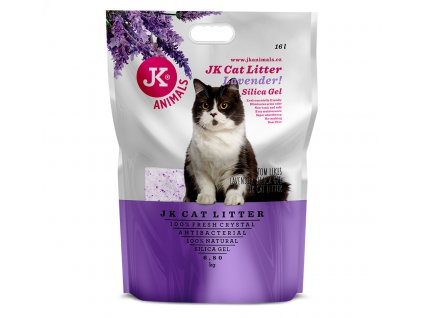 59143 3 jk animals cat litter lavender silica gel 6 8 kg 16 l 1
