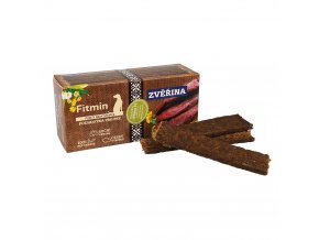 Fitmin Purity Snax Stripes zvěřinová pochoutka pro psy 120 g