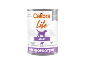 calibra dog life konzadult lamb 400g