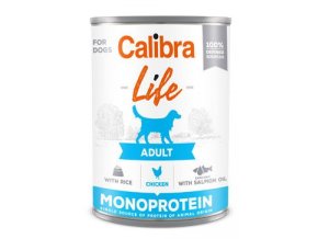 calibra dog life konz adult chicken with rice 400g