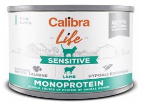 calibra cat life konz sensitive lamb 200g