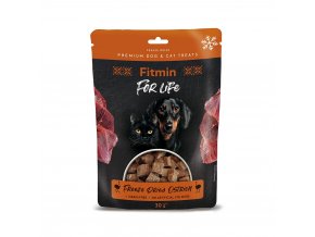 ffl dog cat treat freeze dried ostr with chick 30g 10 ks h L