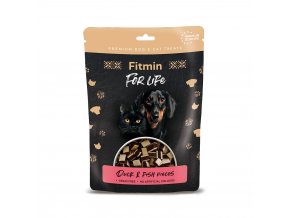 ffl dog cat treat duck fish pieces 70g fpo397cz h L