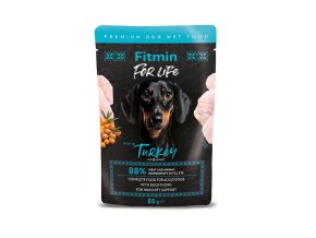 FFL dog pouch adult turkey with buckhorn 85g