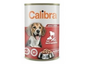 Calibra Dog konz.Beef,liver&veget. in jelly 1240g