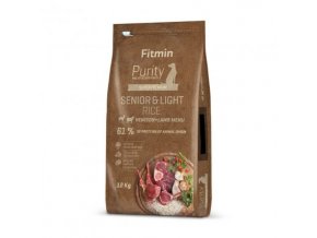 Fitmin Purity Senior & Light Venison & Lamb Rice kompletní krmivo pro psy 12 kg