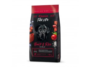 new fitmin dog for life beef rice 12 kg h L