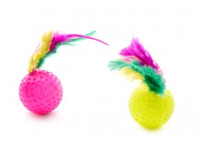 58613 jk animals hracka pro kocky micek s pirkem 4 cm b 2 ks 1