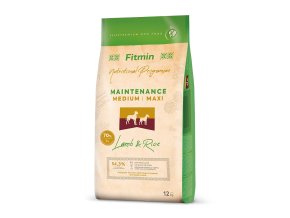 fitmin dog medium maxi lamb rice 12 kg h L
