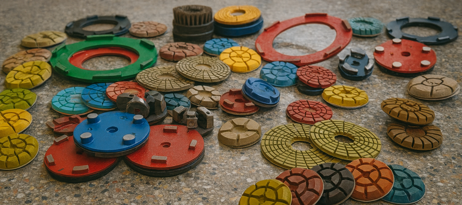 Diamantové brusné nástroje na různé povrchy – profesionální řešení pro beton, kámen i teraco