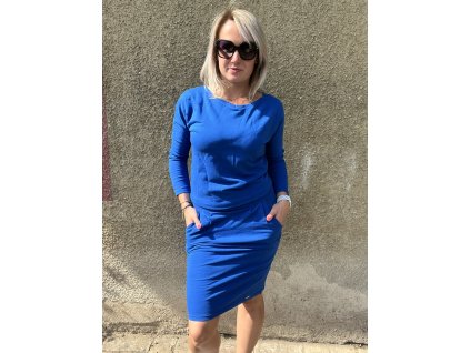 Modré šaty Cindy