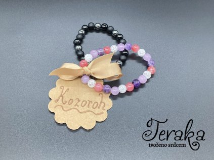 Náramky na gumičce z minerálů Kozoroh 132