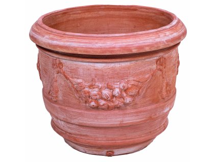 Terakotový květináč - Vaso a barille festonato 50